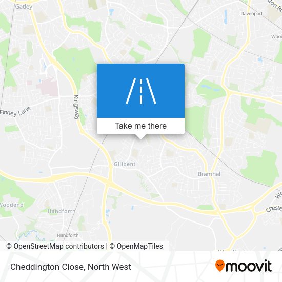 Cheddington Close map