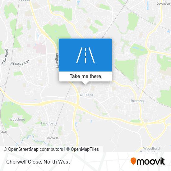Cherwell Close map