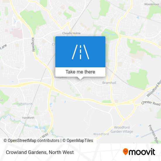 Crowland Gardens map