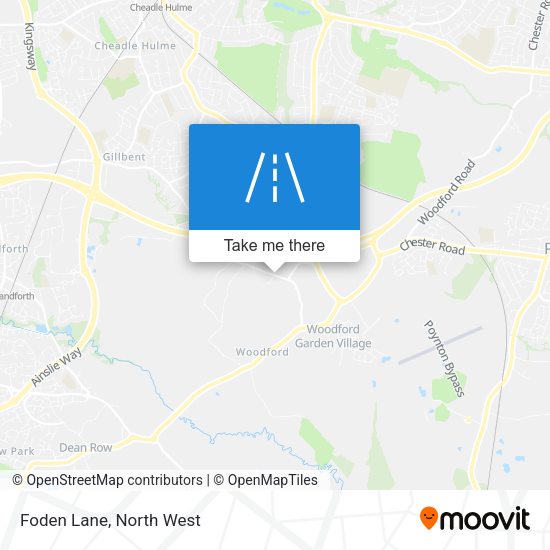 Foden Lane map