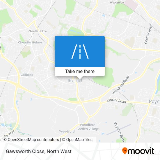 Gawsworth Close map