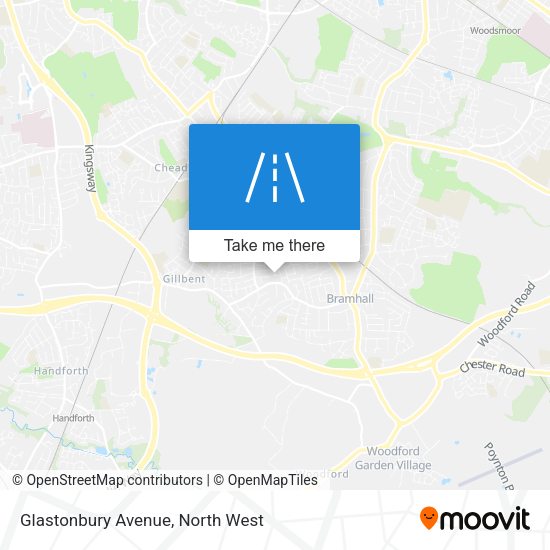 Glastonbury Avenue map