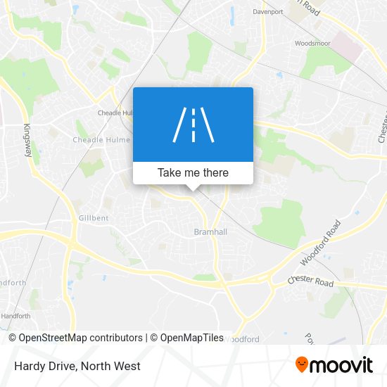Hardy Drive map