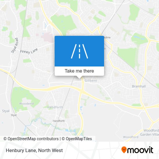 Henbury Lane map