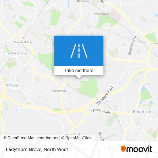 Ladythorn Grove map