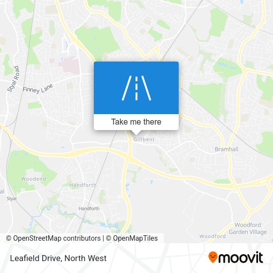 Leafield Drive map