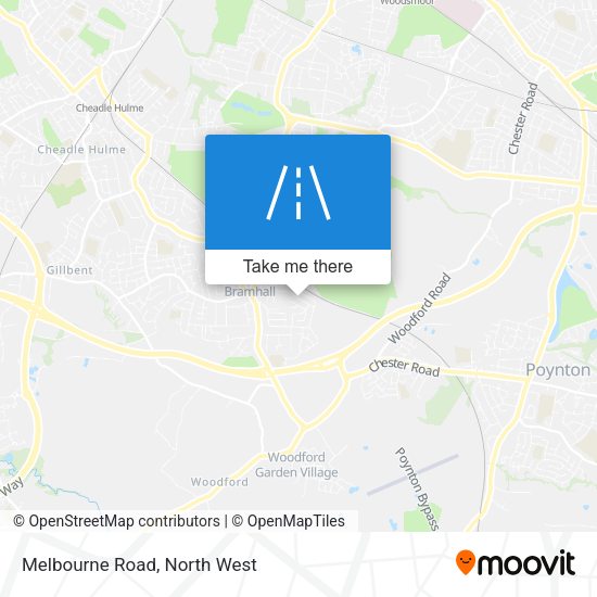 Melbourne Road map