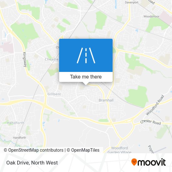 Oak Drive map