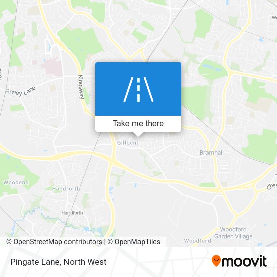 Pingate Lane map