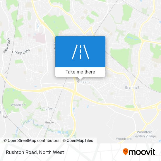 Rushton Road map