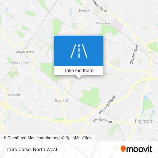 Truro Close map