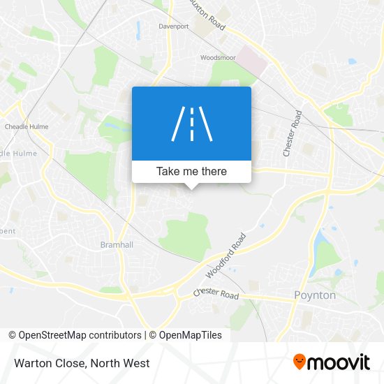 Warton Close map