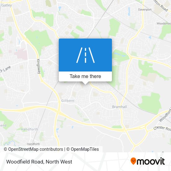 Woodfield Road map