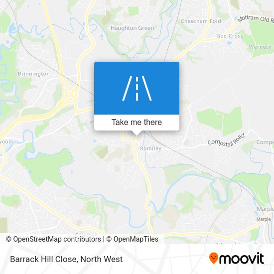 Barrack Hill Close map