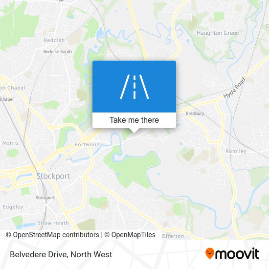 Belvedere Drive map