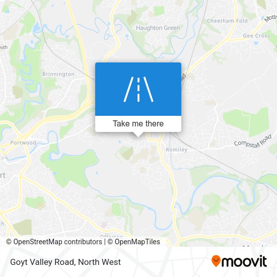 Goyt Valley Road map