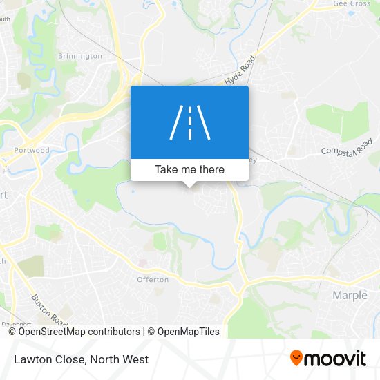Lawton Close map