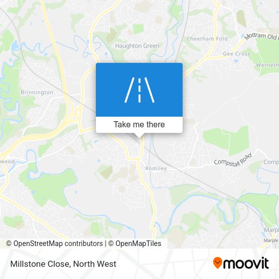 Millstone Close map