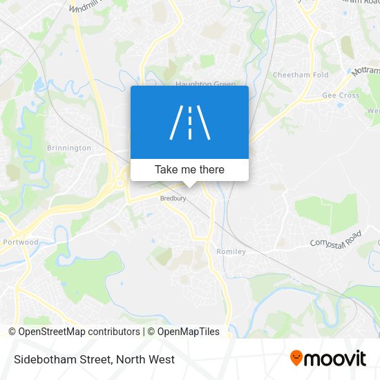 Sidebotham Street map