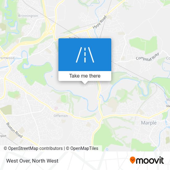 West Over map