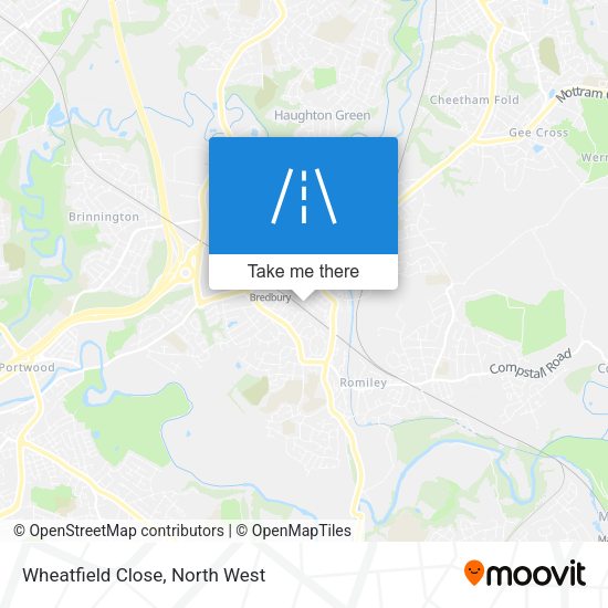 Wheatfield Close map