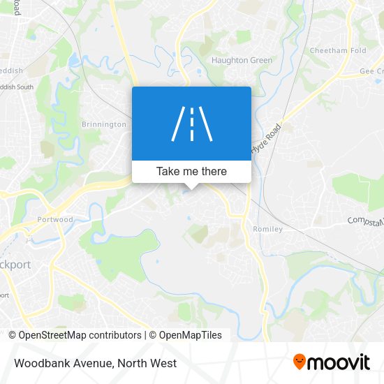 Woodbank Avenue map