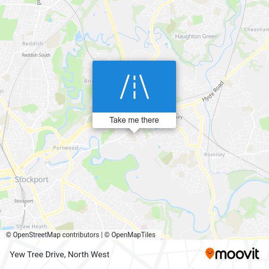 Yew Tree Drive map