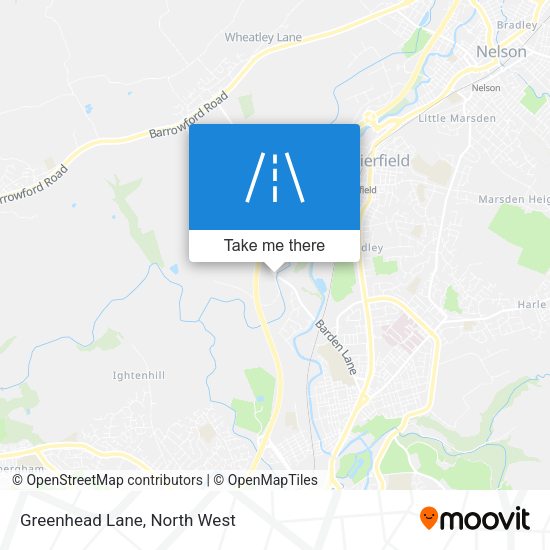 Greenhead Lane map