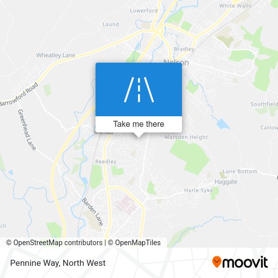 Pennine Way map