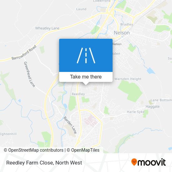 Reedley Farm Close map