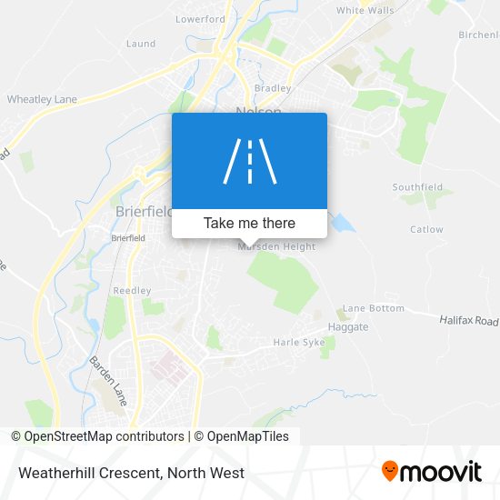 Weatherhill Crescent map