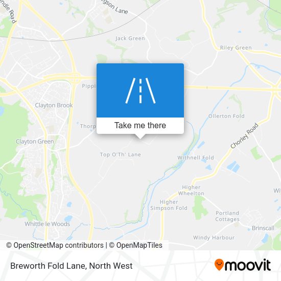 Breworth Fold Lane map