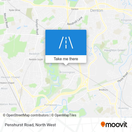 Penshurst Road map