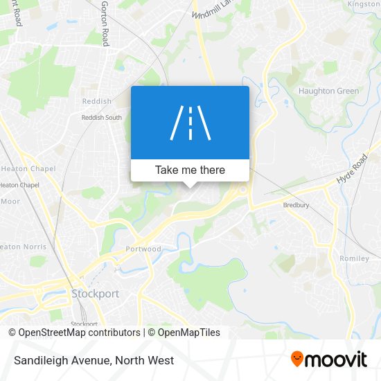 Sandileigh Avenue map