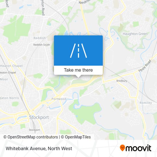 Whitebank Avenue map