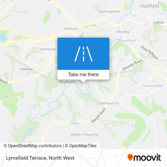Lymefield Terrace map