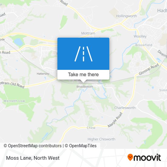 Moss Lane map