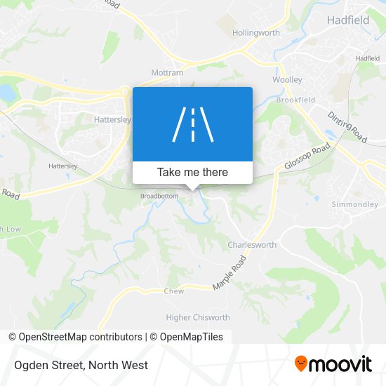 Ogden Street map