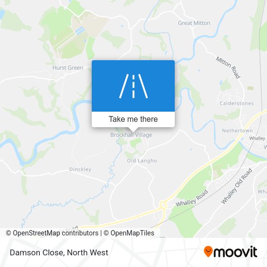 Damson Close map