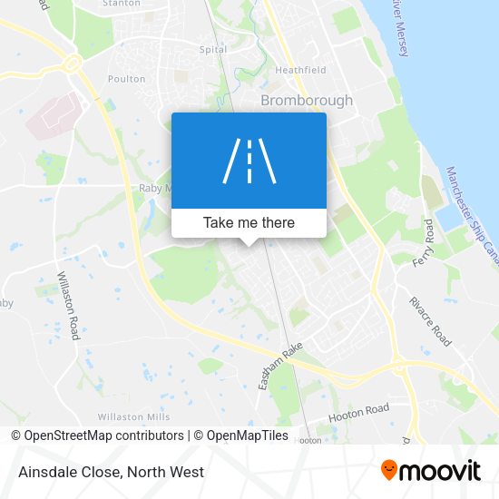 Ainsdale Close map
