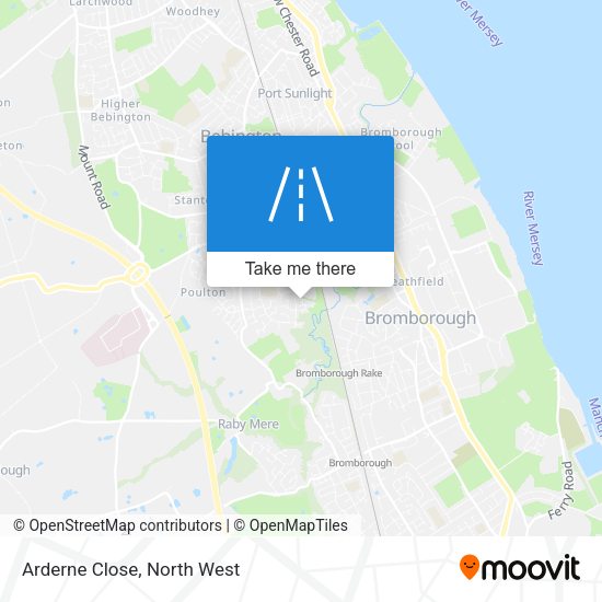 Arderne Close map