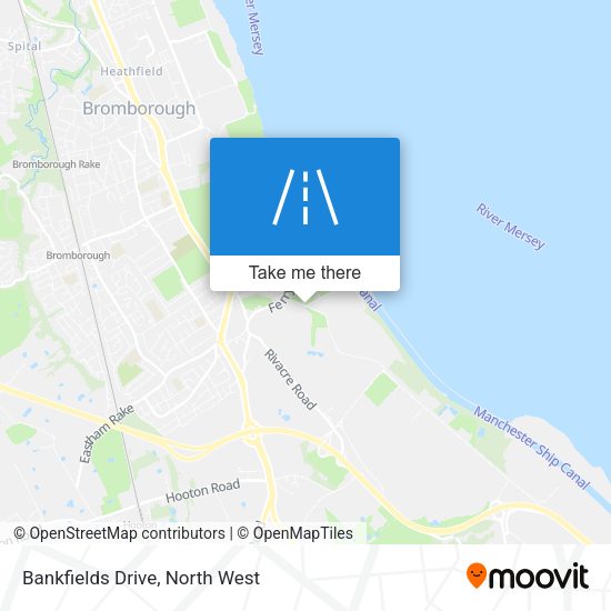 Bankfields Drive map