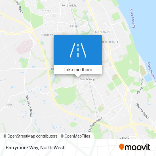 Barrymore Way map
