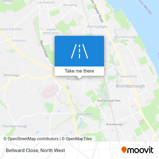 Bellward Close map