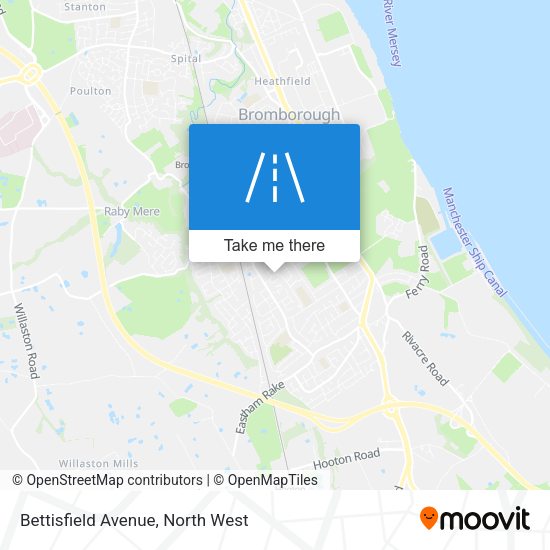 Bettisfield Avenue map