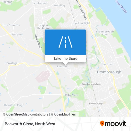 Bosworth Close map