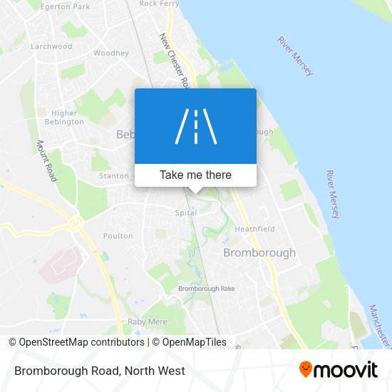 Bromborough Road map
