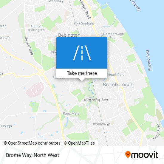 Brome Way map