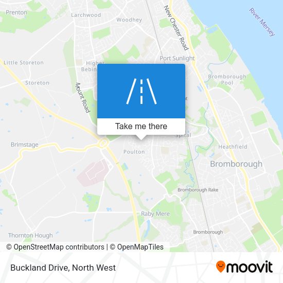 Buckland Drive map