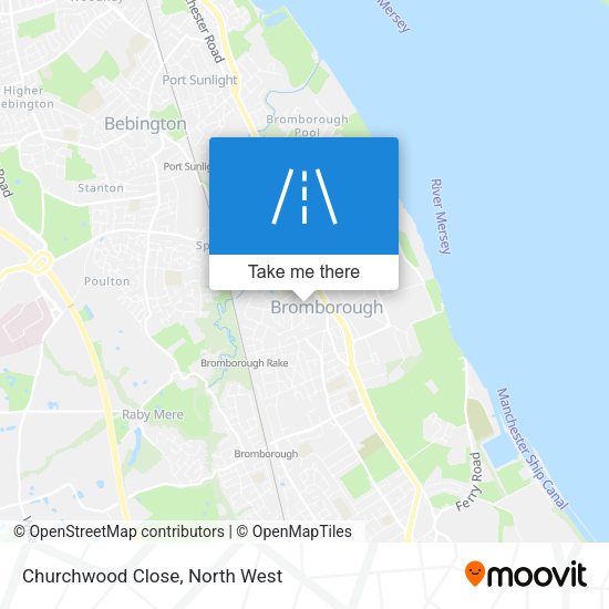 Churchwood Close map